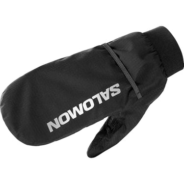 Salomon Bonatti Waterproof Ski Snowboard Running Wandern Handschuhe Unisex, Schutz, atmungsaktivität, reflektierende Details, Deep Black, Reflective Charcoal, M/ im Sale